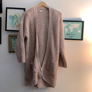 American Eagle Pink Oversized Cardigan